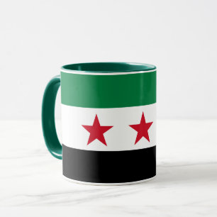 Syrien-Tasse, Patriotik unter syrischer Flagge, Un Tasse