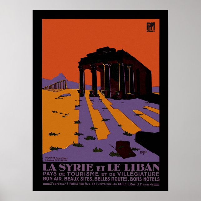 Syrien und Libanon Poster (Vorne)