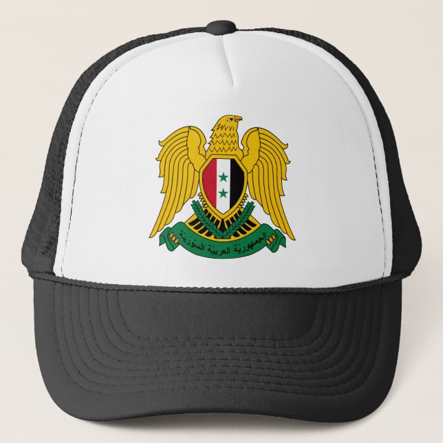 Syrien-Wappen Truckerkappe (Vorderseite)