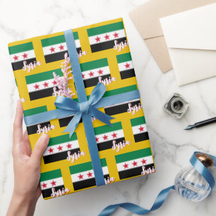 Syrien-Wrapping Paper, Patriotik der syrischen Fla Geschenkpapier