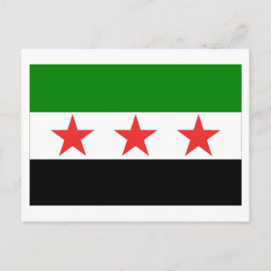 Syrienflagge (1932-1958 und 1961-1963) postkarte