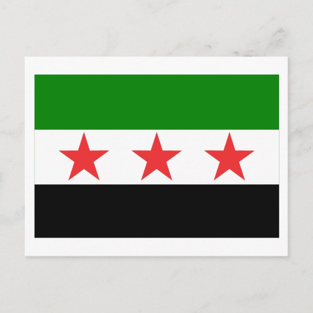 Syrienflagge (1932-1958 und 1961-1963) postkarte (Vorderseite)