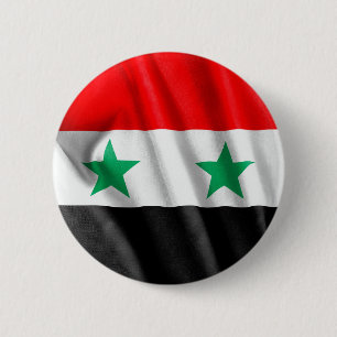 Syrienflagge 2-Zoll-Rundschaltfläche Button
