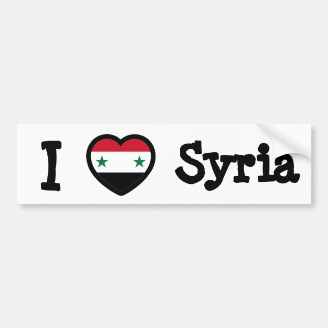 Syrienflagge Autoaufkleber (Vorne)