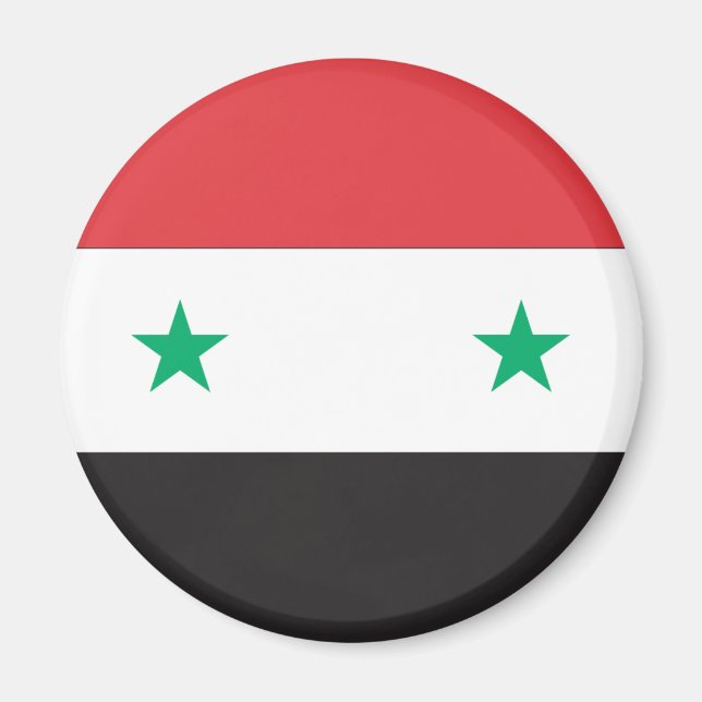 Syrienflagge Magnet (Vorne)