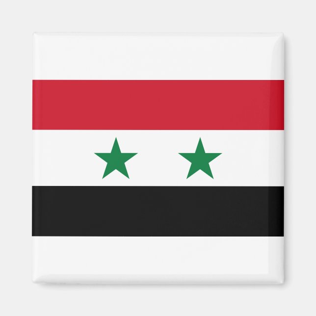 Syrienflagge Magnet (Vorne)
