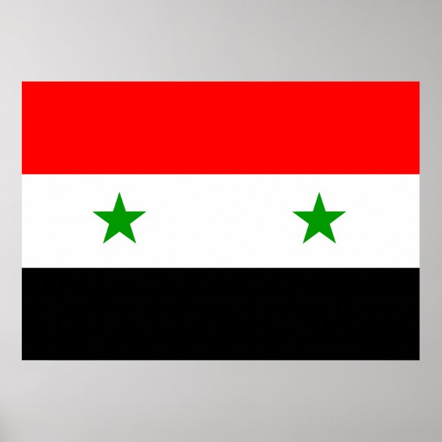 Syrienflagge Poster (Vorne)