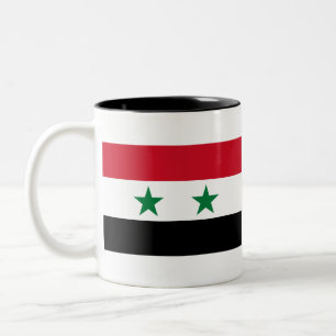 Syrienflagge Zweifarbige Tasse
