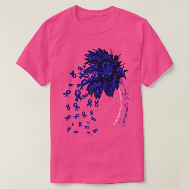 Syringomyelia Bewusstsein Sonnenblume Niemand kämp T-Shirt (Design vorne)