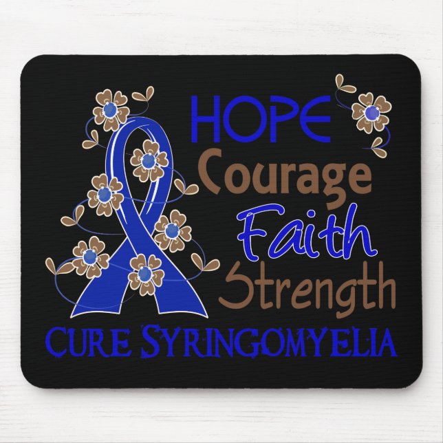 Syringomyelie der Hoffnungs-Mut-Glauben-Stärken-3 Mousepad (Vorne)