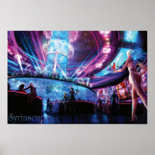 Syrinscape Cyberpunk Disco Poster