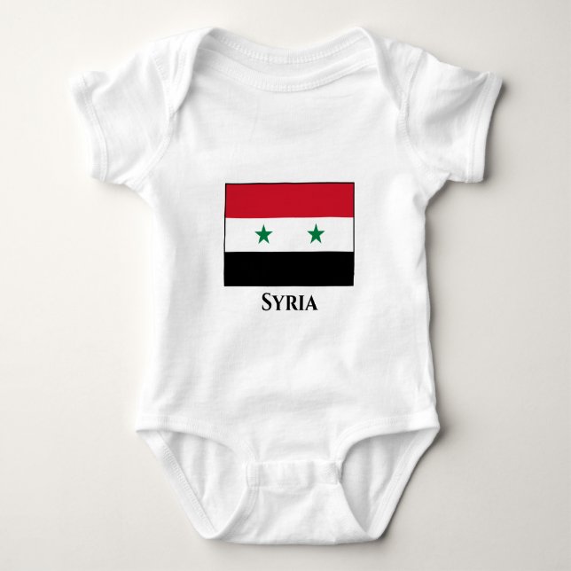 syrische Flagge Baby Strampler (Vorderseite)