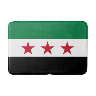 Syrische Flagge Badematte