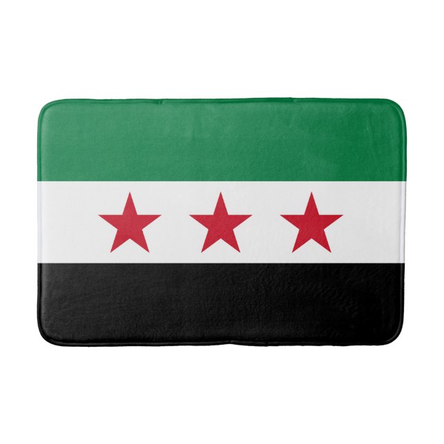 Syrische Flagge Badematte (Vorderseite)