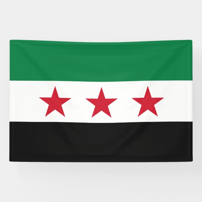 Syrische Flagge Banner (Horizontal)