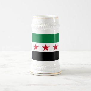 Syrische Flagge Bierglas