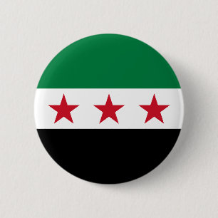 Syrische Flagge Button