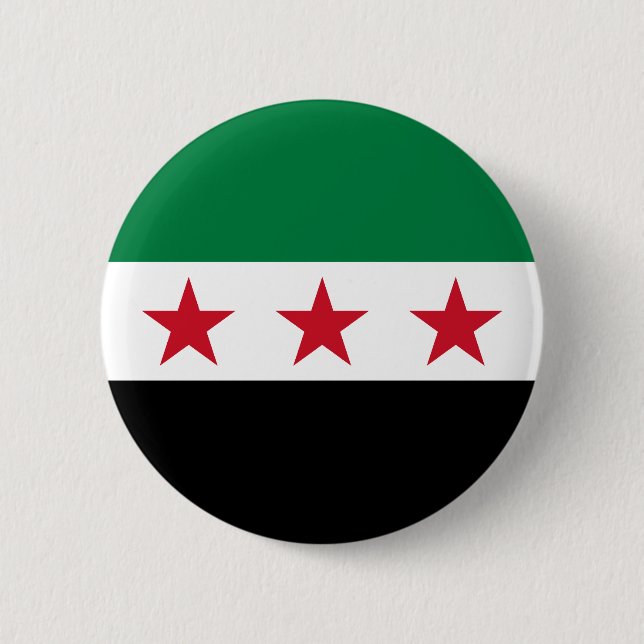 Syrische Flagge Button (Vorderseite)