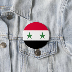 Syrische Flagge Button