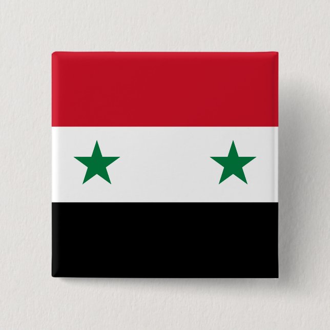 syrische Flagge Button (Vorderseite)