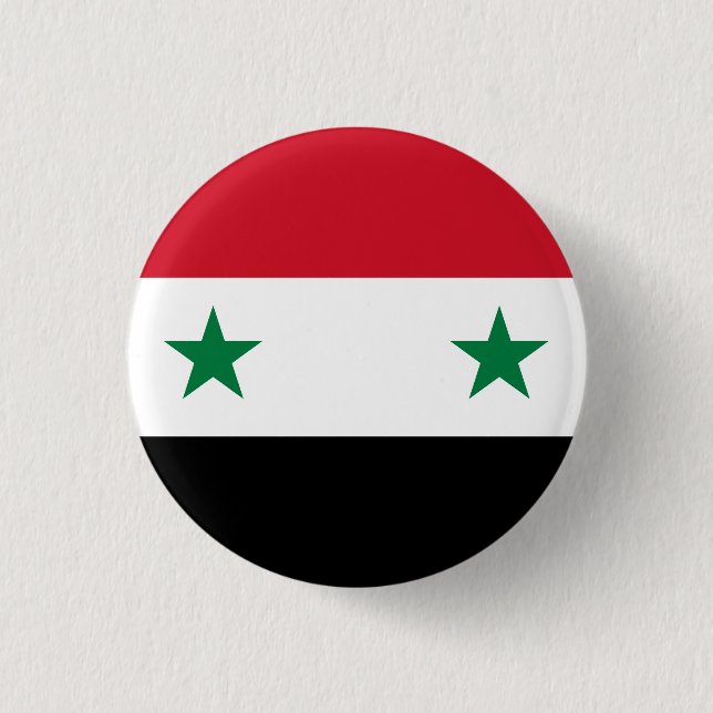 syrische Flagge Button (Vorderseite)