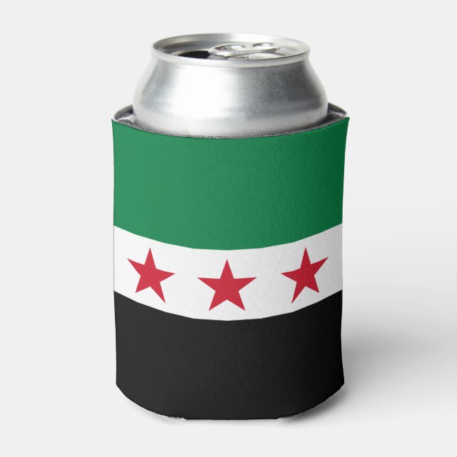 Syrische Flagge Dosenkühler (Kanne Vorderseite)