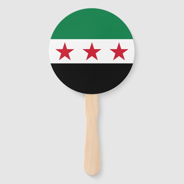 Syrische Flagge Fächer (Vorderseite)