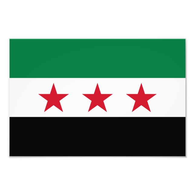 Syrische Flagge Fotodruck (Vorne)