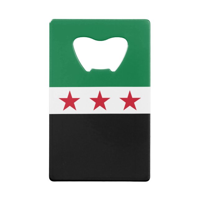 Syrische Flagge Geldbeutel Flaschenöffner (Vorderseite)