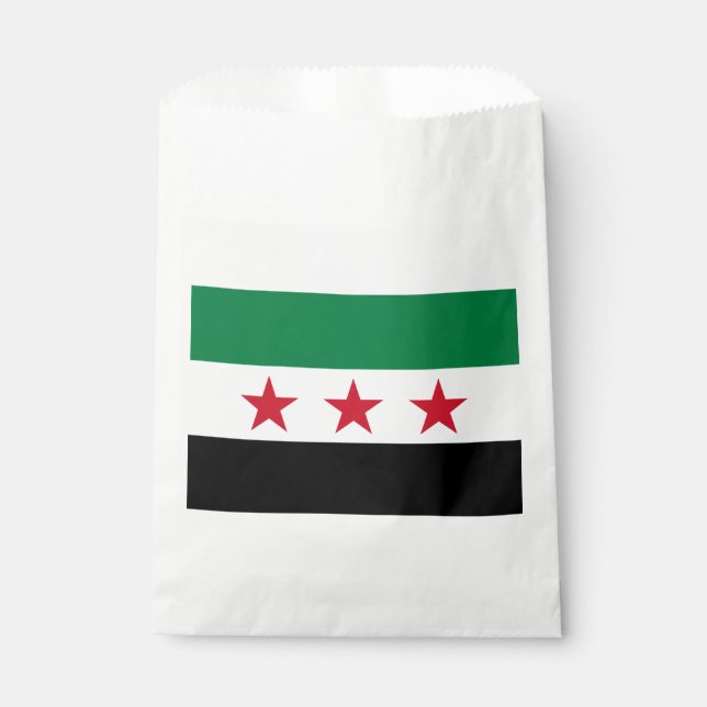 Syrische Flagge Geschenktütchen (Vorderseite)