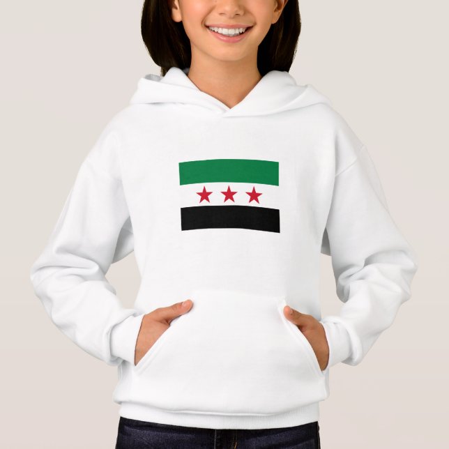 Syrische Flagge Hoodie (Vorderseite)