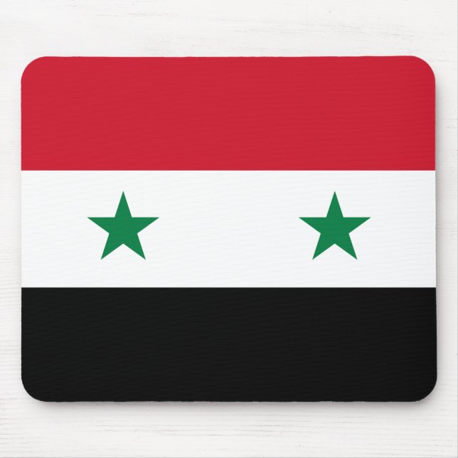 syrische Flagge Mousepad (Vorne)
