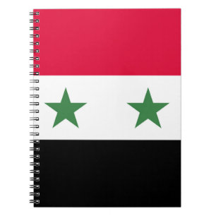 Syrische Flagge Notizblock