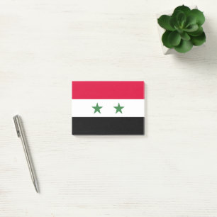 Syrische Flagge Post-it Klebezettel