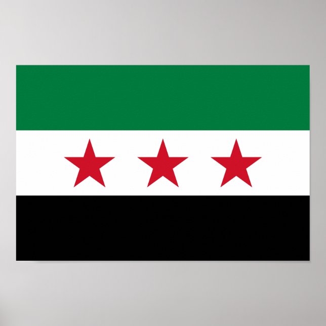 Syrische Flagge Poster (Vorne)