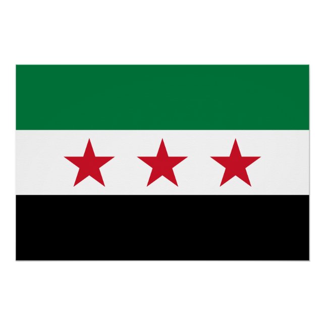 Syrische Flagge Poster (Vorderseite)