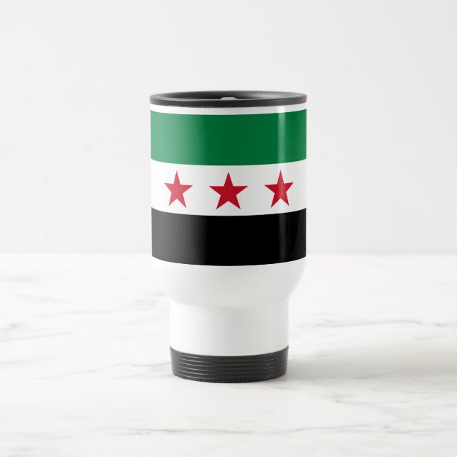 Syrische Flagge Reisebecher (Mittel)