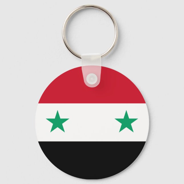 syrische Flagge Schlüsselanhänger (Vorderseite)