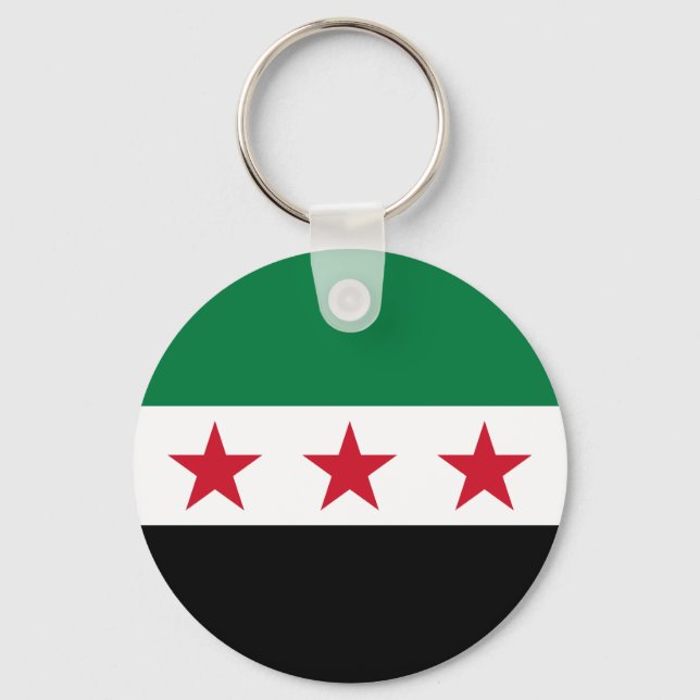 Syrische Flagge Schlüsselanhänger (Vorderseite)