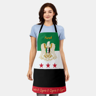 Syrische Flagge Schürze, Koch Küche Syrien Schürze