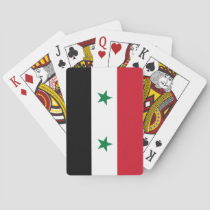 syrische Flagge Spielkarten