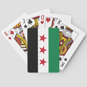 Syrische Flagge Spielkarten