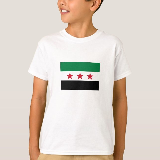 Syrische Flagge T-Shirt (Vorderseite)
