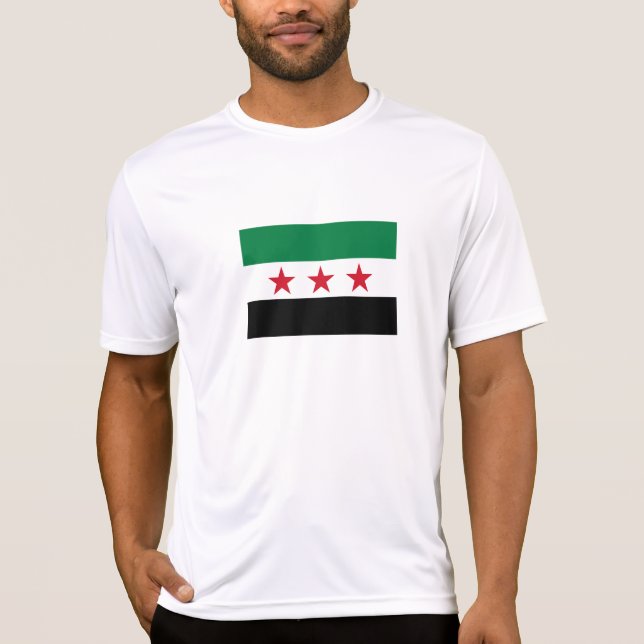 Syrische Flagge T-Shirt (Vorderseite)