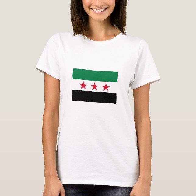 Syrische Flagge T-Shirt (Vorderseite)