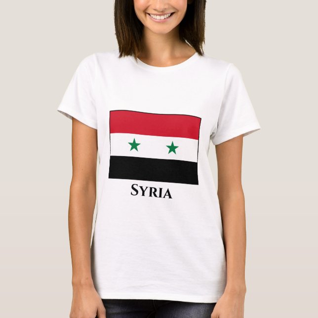 syrische Flagge T-Shirt (Vorderseite)