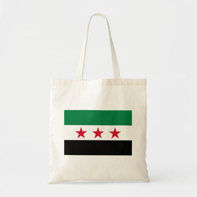 Syrische Flagge Tragetasche (Vorne)