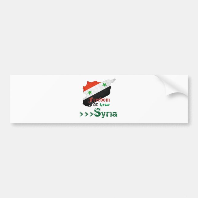 Syrische Freiheit Autoaufkleber (Vorne)