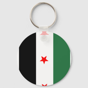 Syrische revolutionäre Flagge Schlüsselanhänger