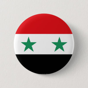 Syrischer Flaggenknopf Button